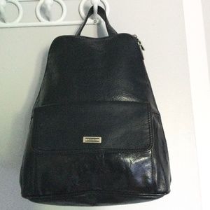 July 25th: out of market!!! Backpack LANDAU SACAMOTO black leather